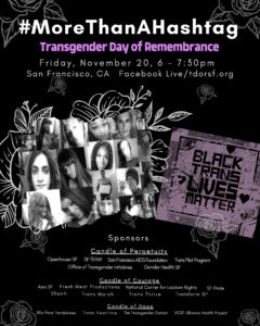Poster for TDoR with Sponsors.